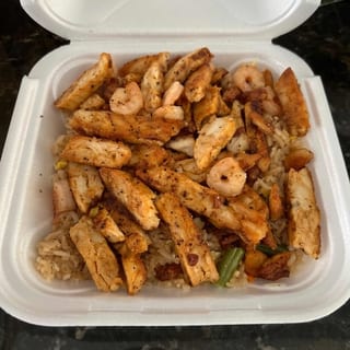 Shrimp Fried Rice & Grilled Chicken