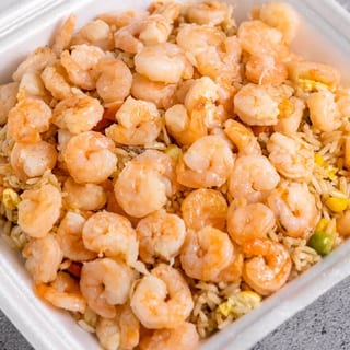 Fried Rice & Shrimp Scampi