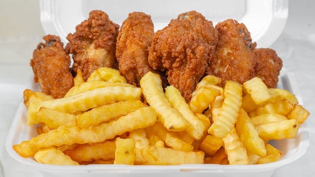 10pcs Wings & Fries.
