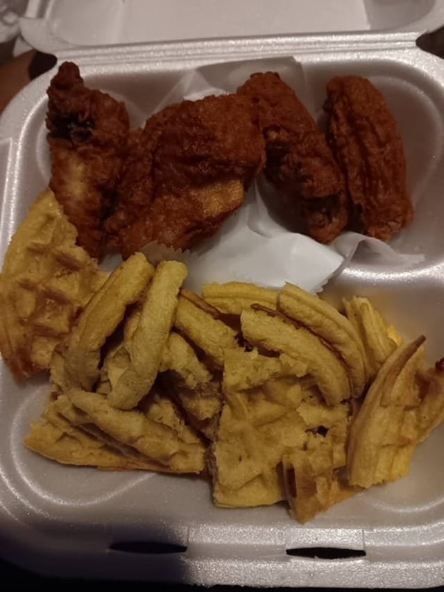 Chicken Wings & Waffles.