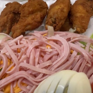 Wings with Chef Salad